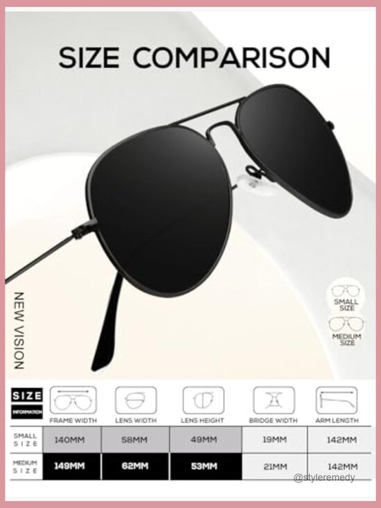 Polarized Aviator Sunglasses with UV Protection, 3-Pack main image 5